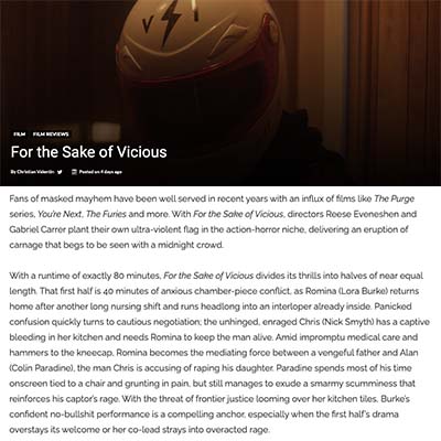 For the Sake of Vicious - 2021 Review